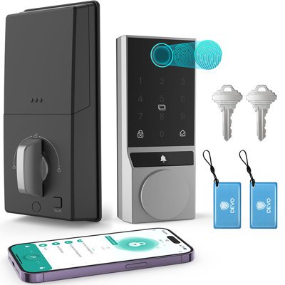 Smart Lock Touchscreen Single Cylinder Deadbolt with Smartkey Security