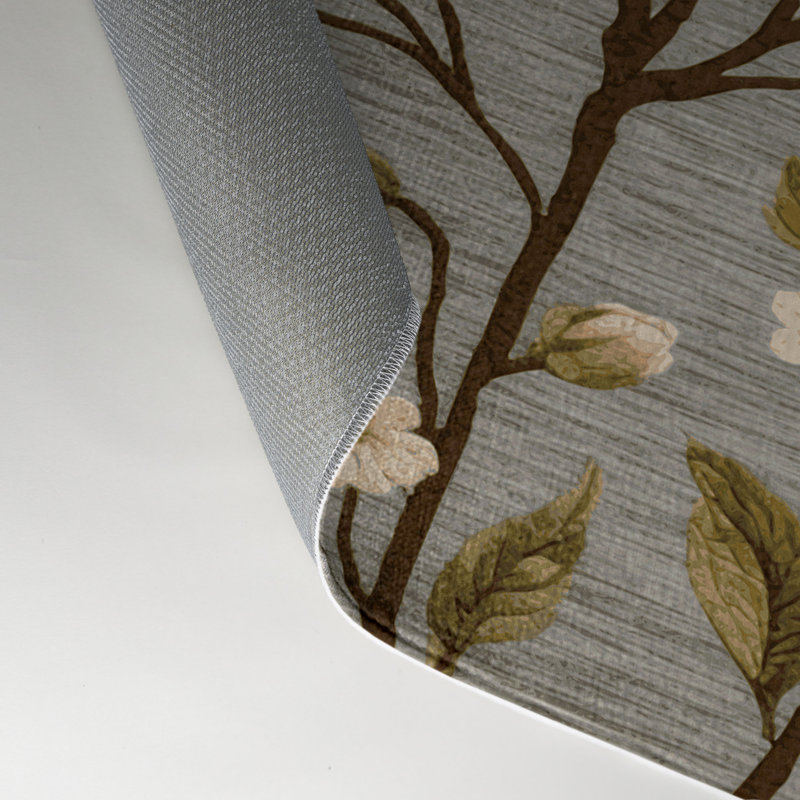 Tapis d'intérieur et d'extérieur brun Botanical, Rectangle 5 pi x 7 pi