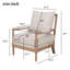 Fauteuil d'appoint en bois d'hévéa-131263165