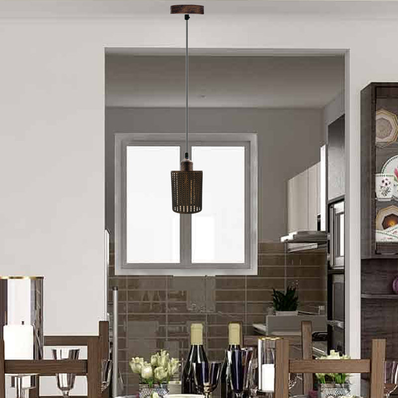 Henrie 1 - Light Drum Pendant, Brushed Copper