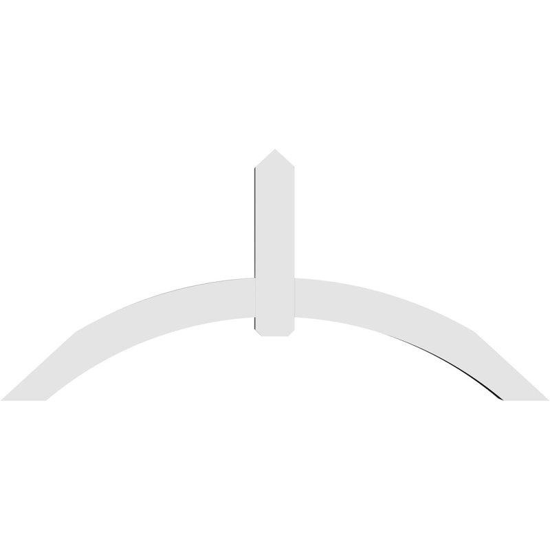 Support pour pignon en PVC Archdale, H 38,5 po x l 84 po (pas: 11/12), P 6 po x F 6 po