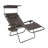  30" Wide XL Zero Gravity Outdoor Lounge Chair w/ Canopy, Gray
