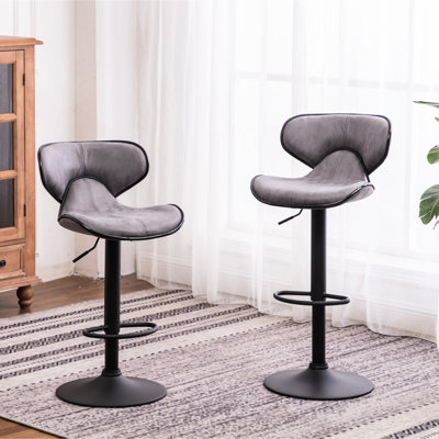 Revêtement résistant aux intempéries, de 2, siège réglable gris à base d'air - Repose-pieds élégant, siège relax 2 places gris, avec revêtement pivotant et confortable, l 18,24 po x P 20,92 po x H 34 po -42,5 po