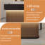 Polyvalent bureau d'ordinateur noir, bureau d'écriture et table de réception - 78,74 po avec effet d'éclairage DEL pour le bureau ou l'utilisation commerciale-1417615306