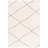Rug Branch Linea 5' x 8' (5'3" x 7'7") White/Grey Trellis Indoor Area Rug, Contemporary, High Pile, Stain-Resistant Carpet - Living Room, Bedroom, Dining Room, and Kitchen-1872972345