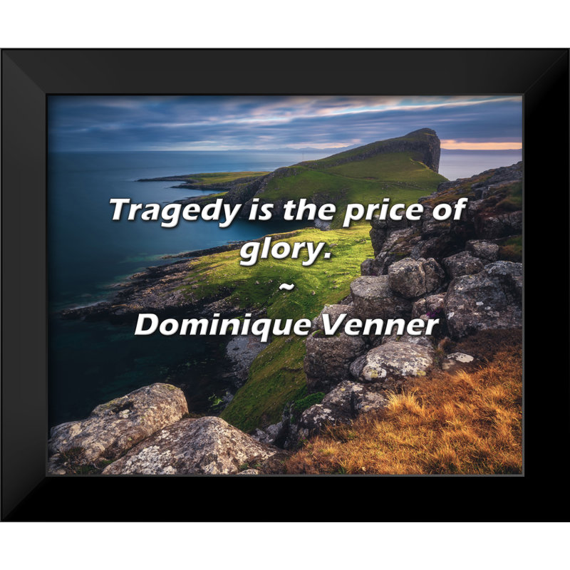 Citation de Dominique Venner: «Tragédie, c'est le prix de la gloire».
