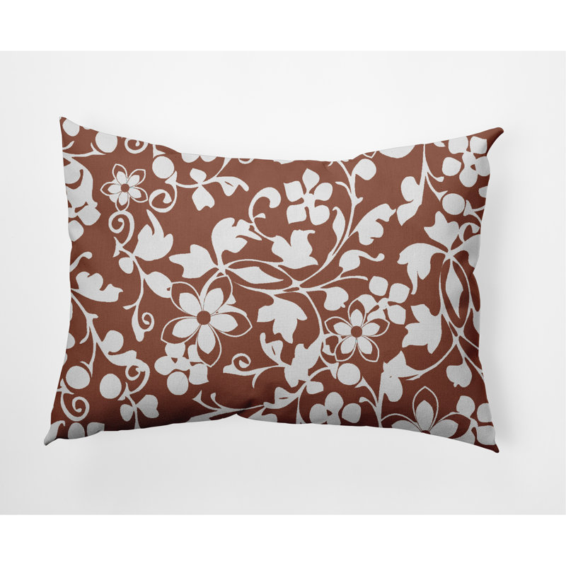 Coussin décoratif lombaire Evelyn, Rouille