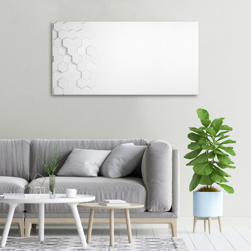 Hexagons Background - No Frame Print on Canvas