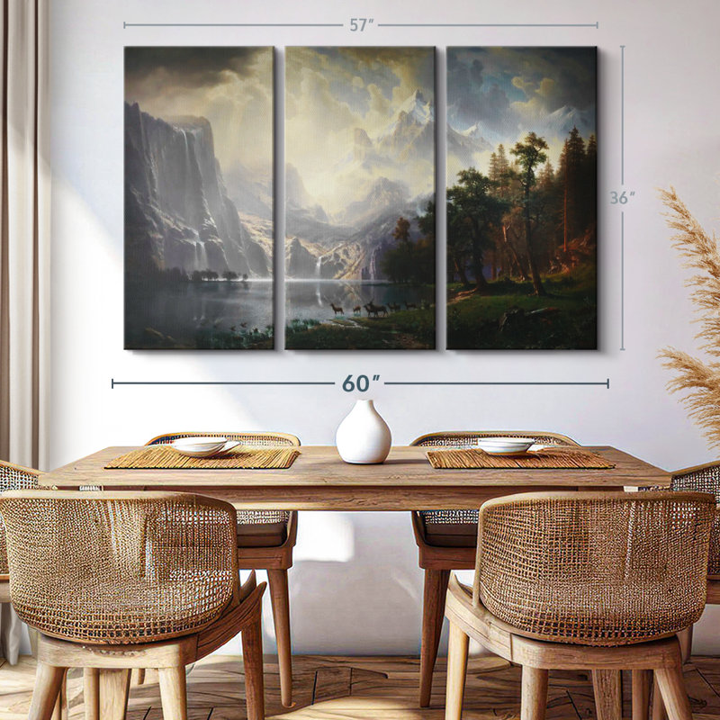 " Among The Sierra Nevada Mountains ", 36" H x 57" W
