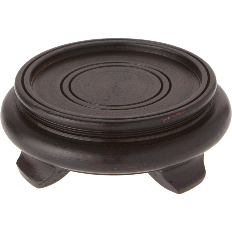 Casseus Decorative Base, 1.625" H x 4.75" W x 4.75" D, Dark Brown