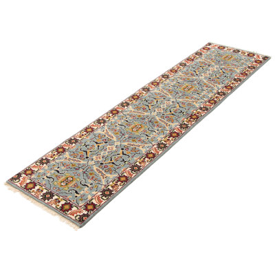 Tapis bleu clair Serapi Heritage 2 pi 5 po x 9 pi 11 po