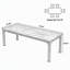 Table de salle à manger rectangulaire de 78 po pour 6 à 8 personnes-133329342-133329340