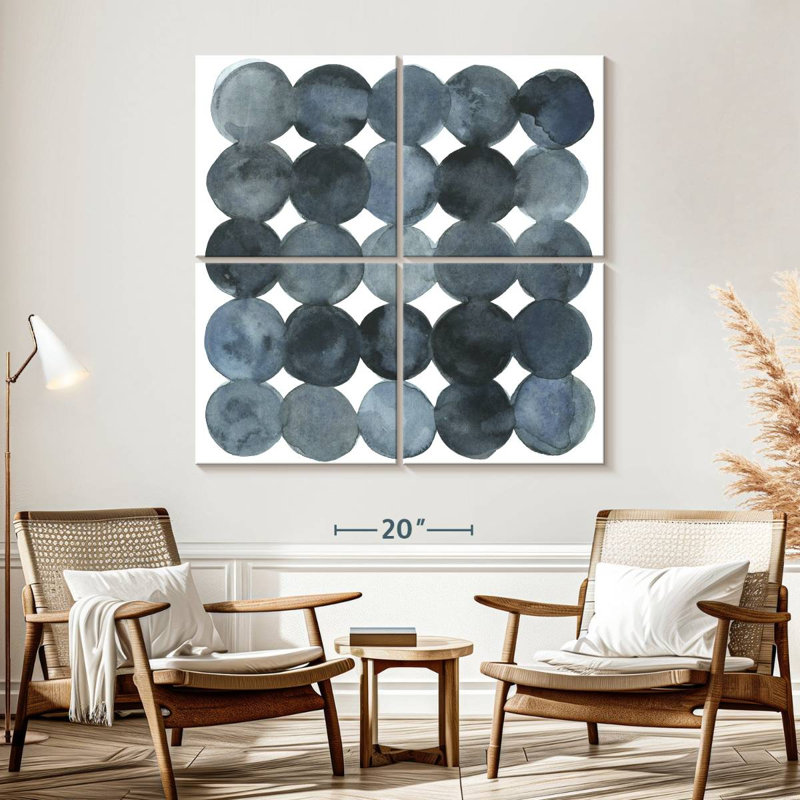 Avery Blue Grey Density II, 57'' H x 57'' W