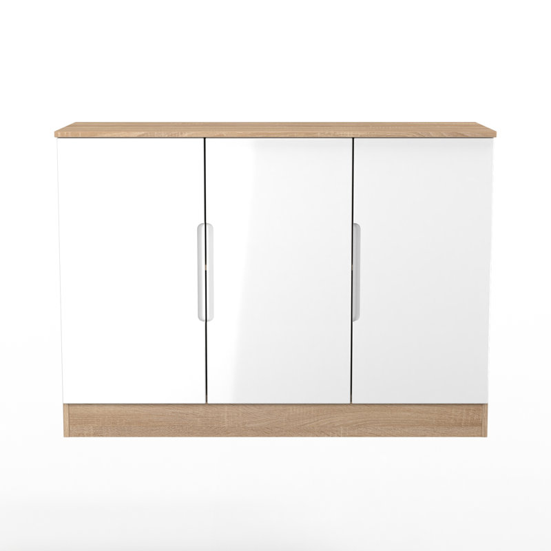 Bisma 110cm Sideboard, White/Oak