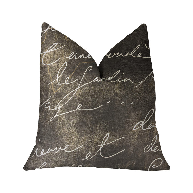 Love Script Luxury Pillow, Lumbar Pillow, 12" x 20"