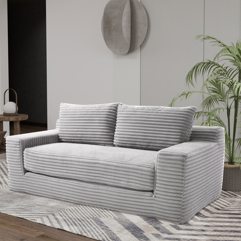 Canapé-lit 70,8 po, Gris