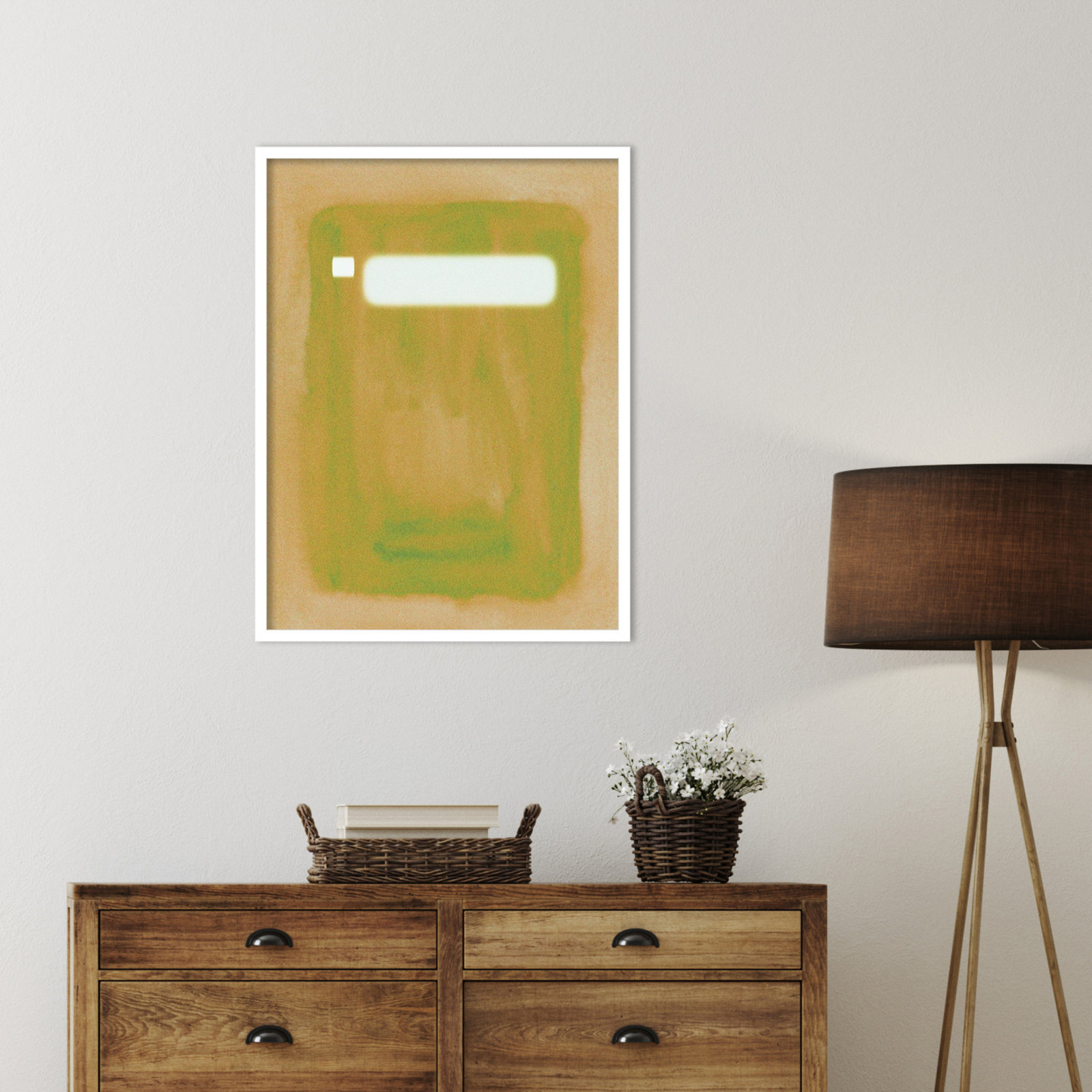 Focal Point II Print by Melissa Wang, White, 33" H x 25" W