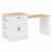 Taunton 80.7" Kitchen Island With Extendable Dining Table, Marble Veneer Top