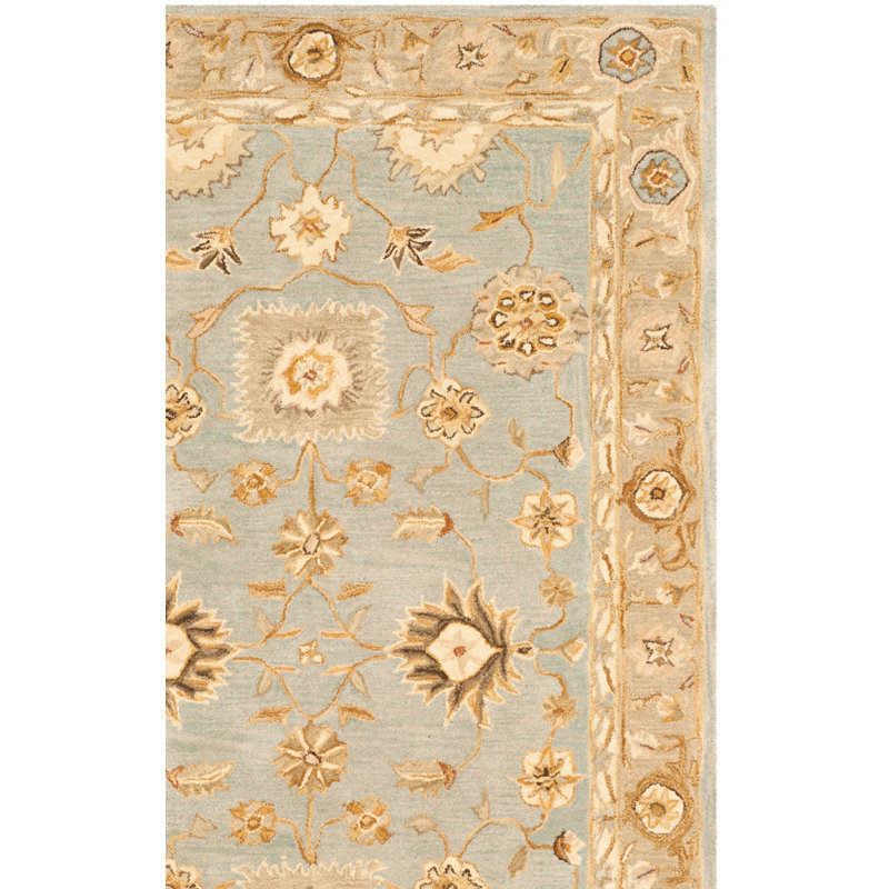 Tapis oriental en laine touffeté à la main Tingley, Tapis de couloir 2 pi 3 po x 12 pi