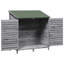 Vidaxl Garden Shed Solid Fir Wood Storage Cabinet Outdoor Modern Design Ample-129097104
