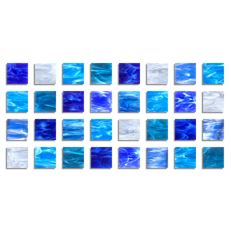 Water Handmade Modern Abstract Glass Wall Decor