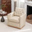Fauteuil pivotant en cuir véritable Azib-1411745310