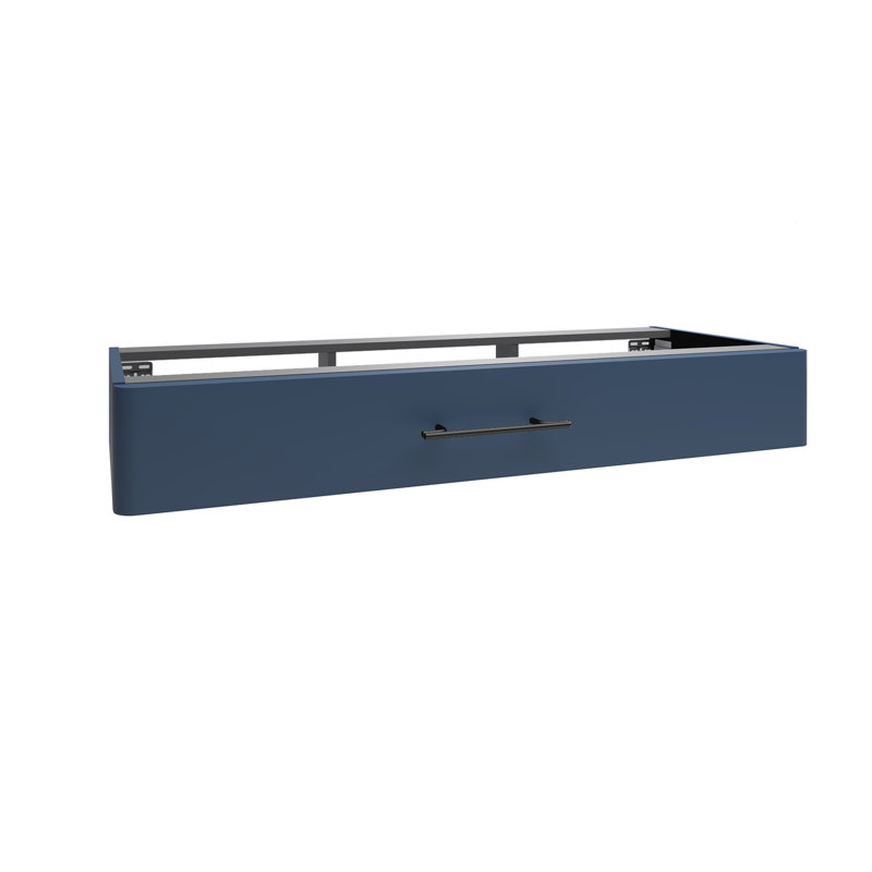 Ashat Bathroom Storage Cabinet, Wave Blue/Black