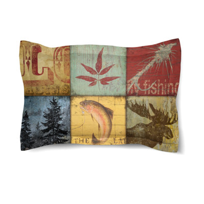 Lodge Patch Cotton Pillow Sham