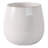 Modern Embossed Ceramic Floral Round Outdoor Planter for Garden Patio - Sleek Home Indoor Flower Pot for Living Room Decor Accent - Ivory-116395556