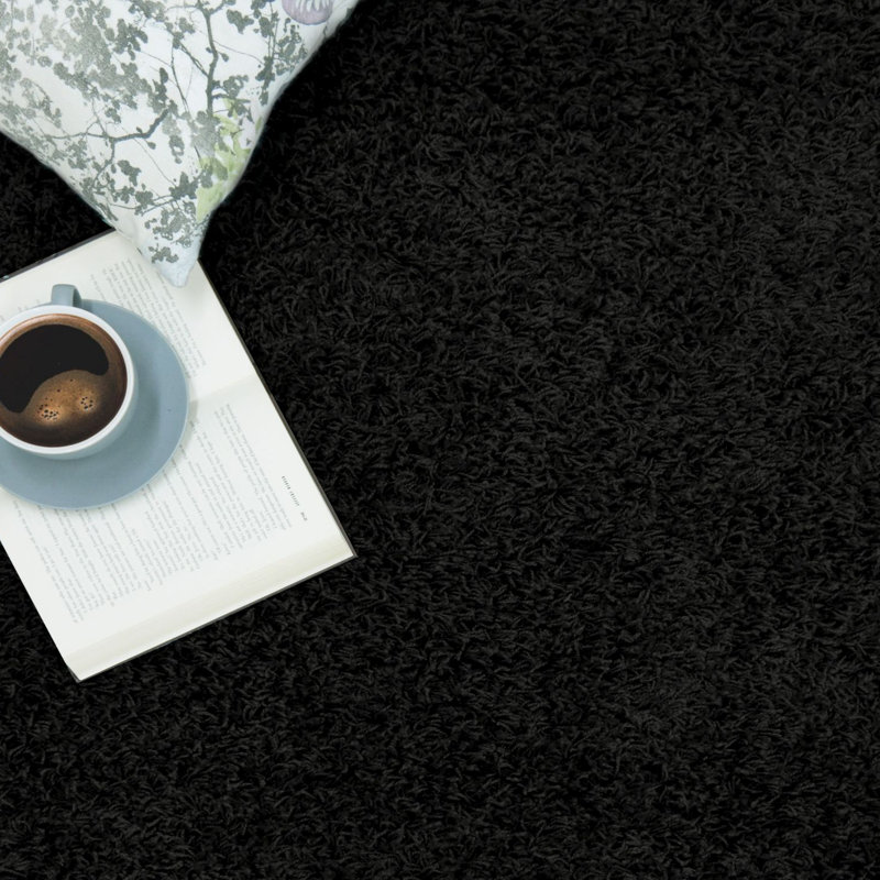 Takarah SHAGGY BLACK , Runner 67 x 200 cm
