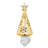 Glass Gold Tree With Snowflakes Night Light