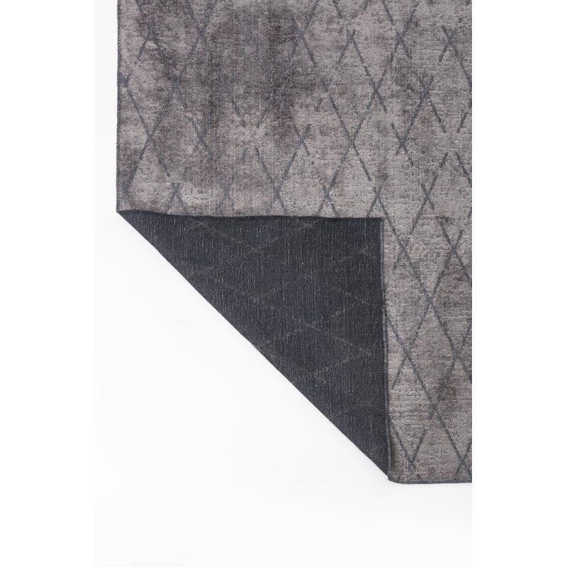 Tapis brun foncé / gris Rapture, Rectangle 7 pi 10 po x 9 pi 10 po