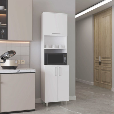 Kitchen Pantry, 3 Doors, 4 Legs, 5 Shelves