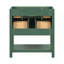 Meuble-lavabo de salle de bain 30 po sans lavabo, meuble-lavabo simple autoportant avec 5 tiroirs, armoire de rangement en bois massif