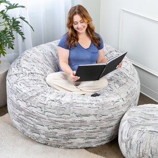 Multifunctional Bean Bag Chair, Large Adult Childrens Living Room  Furniture, Soft And Comfortable Bean Bag Cover, Can Relax And Sleep Easy To  Clean (NO Filling) (White, 6FT) 