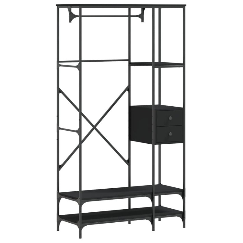 Carmie 97cm Clothing Rack, Black