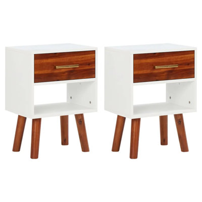 Alina 40cm W Manufactured Wood Bedside Table