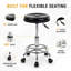 Montez-le! Tabouret réglable en hauteur avec roulettes, tabourets roulants sans dossier, fauteuil pivotant hydraulique