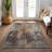 Flatweave Washable Abstract Indoor / Outdoor Rug-665804929