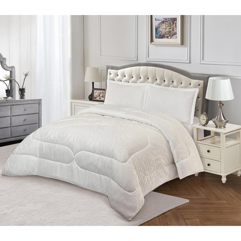 Bridal Jacquard Bedspread With Pillow Sham  Floral Printed Coverlet, Decorative Luxury All-Season Bedding, Double Bedspread