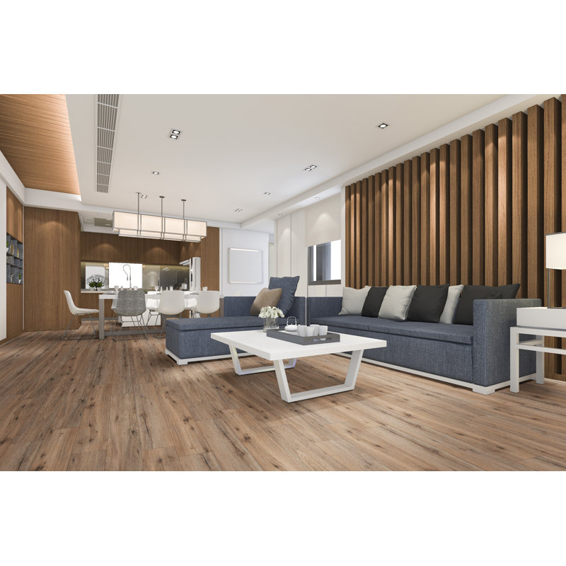 Parkland Hidden Hickory 9 in. x 60 in. 5mm 12MIL Waterproof Rigid Core Luxury Vinyl Plank Flooring, Hidden Hickory
