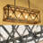 Rakeria 4 - Light Black/Brown Square/Rectangle Pendant