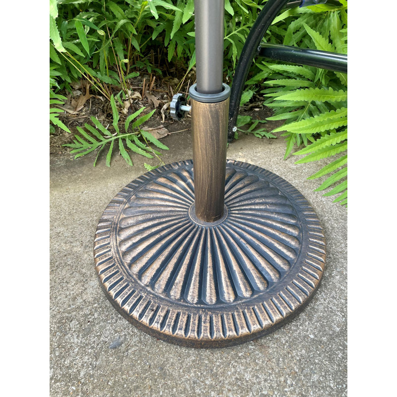 Base de parasol autoportante en aluminium