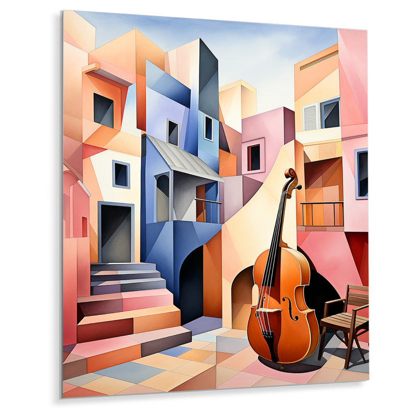 Rose, musique de Harlem en couleur pastel - Harlem Renaissance, art mural en métal, H 32 po x l 16 po x P 1 po
