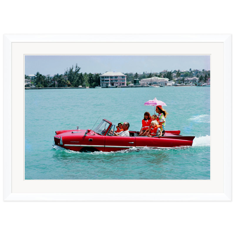 Sea Drive Print by Slim Aarons, White Paper, 30" H x 41" W x 1.5" D