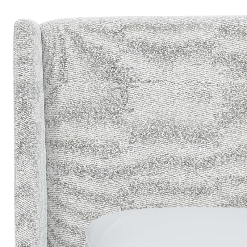 Tilly Upholstered Wingback Bed, King, Classic Ivory Boucle
