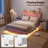Komor Upholstered Storage Bed with Charging Station and LED Lights-1085834783-1090827079