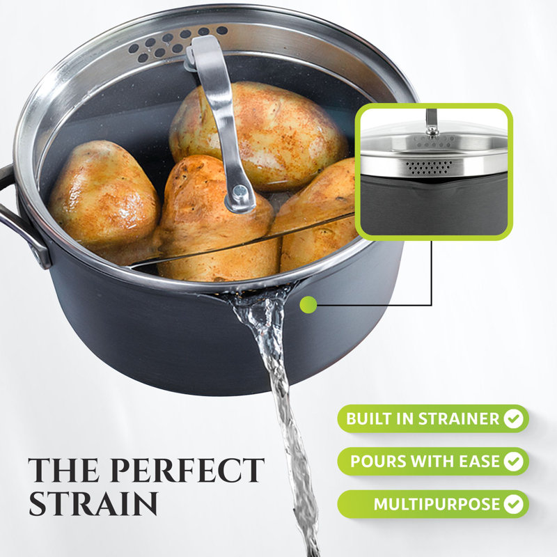 Granitestone Armour Max 14 Piece Hard Anodized Nonstick Durable Cookware Set