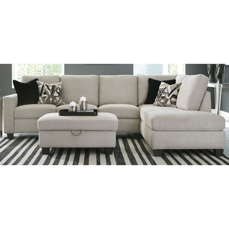 Upholstered L-Shaped Sectional Right Hand Facing