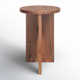 Shayne Solid Wood Abstract End Table